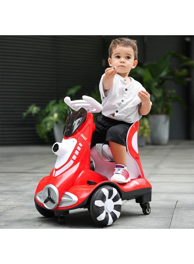 ZAMZIN 6V 4A Dual-Drive Kids Electric Ride-On Car with Automatic Bubble Function, Music & LED Lights, Push and Ride Mode, Battery Operated Children’s Car for Ages 3–5 (Max Load 50 lbs) - Image 3